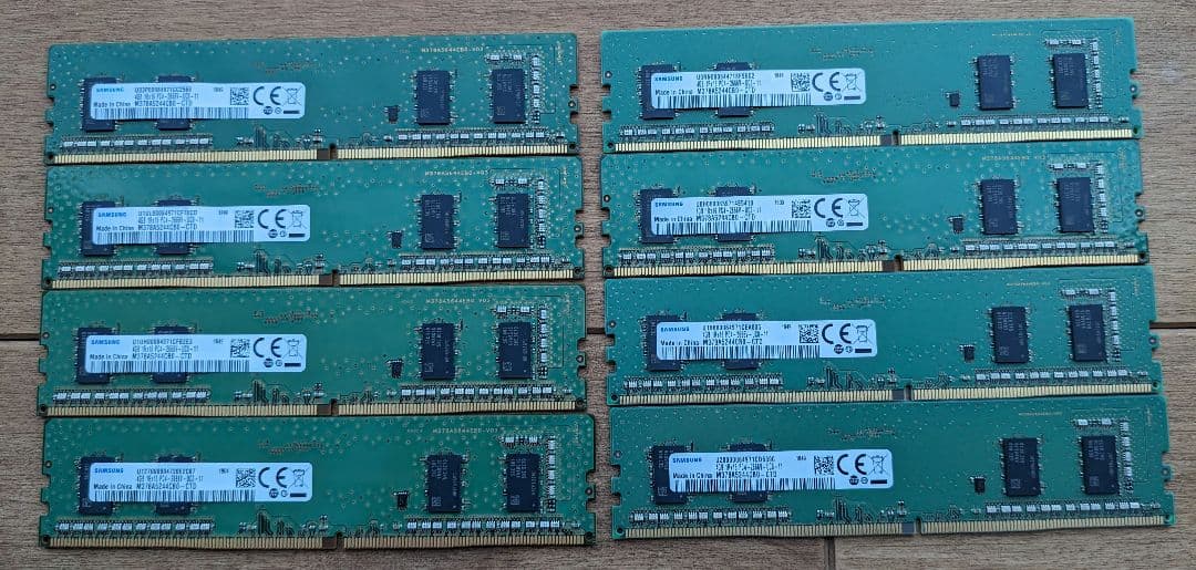 Samsung中古デスクトップメモリddr4-2666v　4GB✕8　32GB