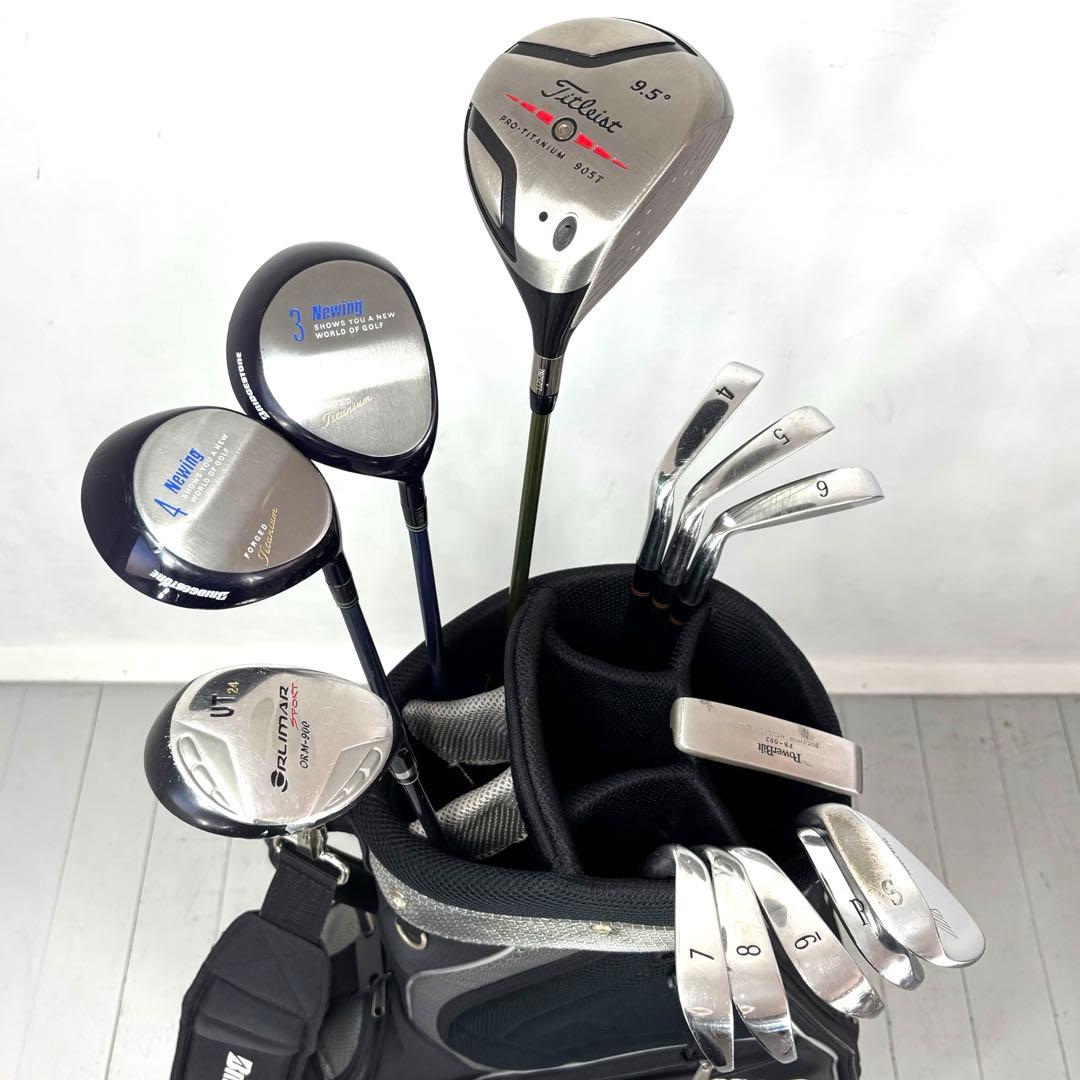 本格派 メンズゴルフクラブ 13本 フルセット ゴルフセット タイトリスト
