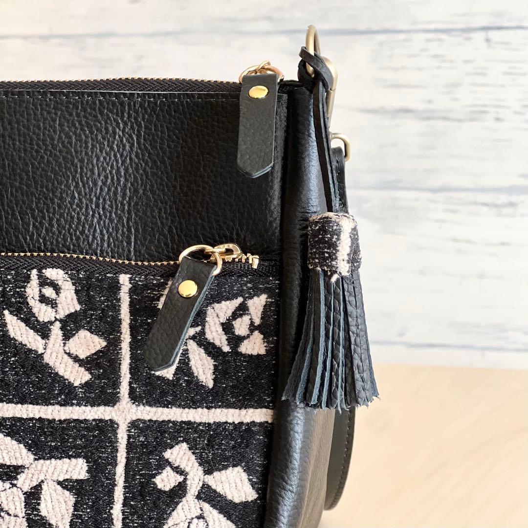 本革&Lulu beigeショルダーバッグ RB601-121