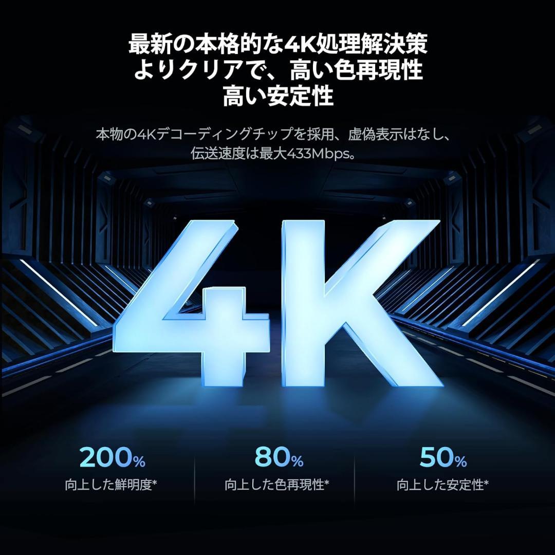 kdkrm254 さま❣️ ワイヤレスHDMI 無線送受信機30HZ デュアル冷却