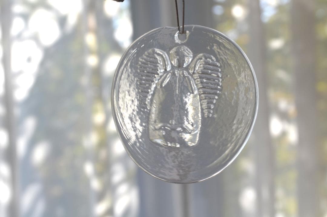 ARABIA/アラビア●クリスマス ガラスオーナメント3点セット●鳥2.天使