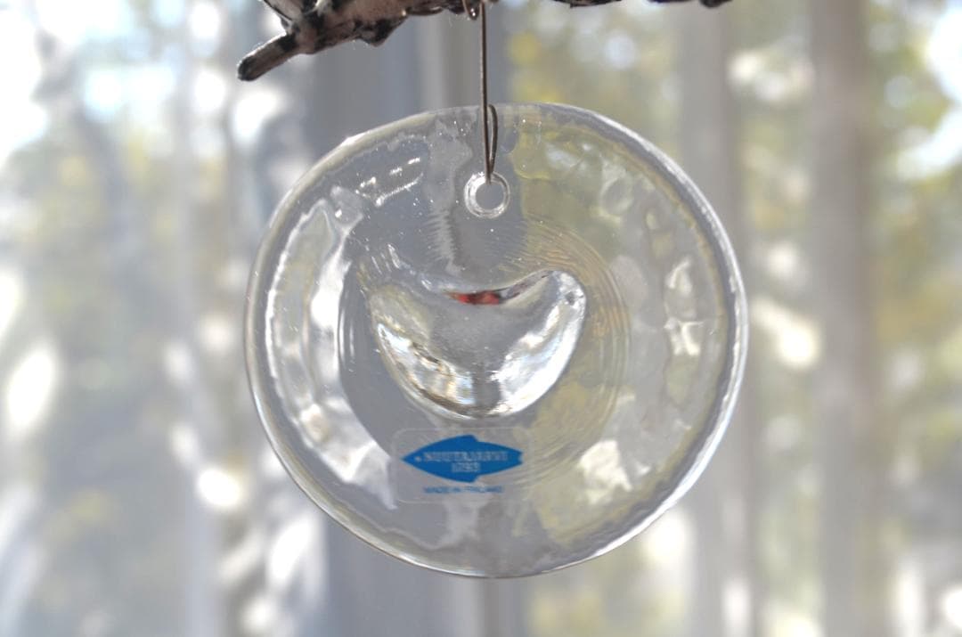 ARABIA/アラビア●クリスマス ガラスオーナメント3点セット●鳥2.天使