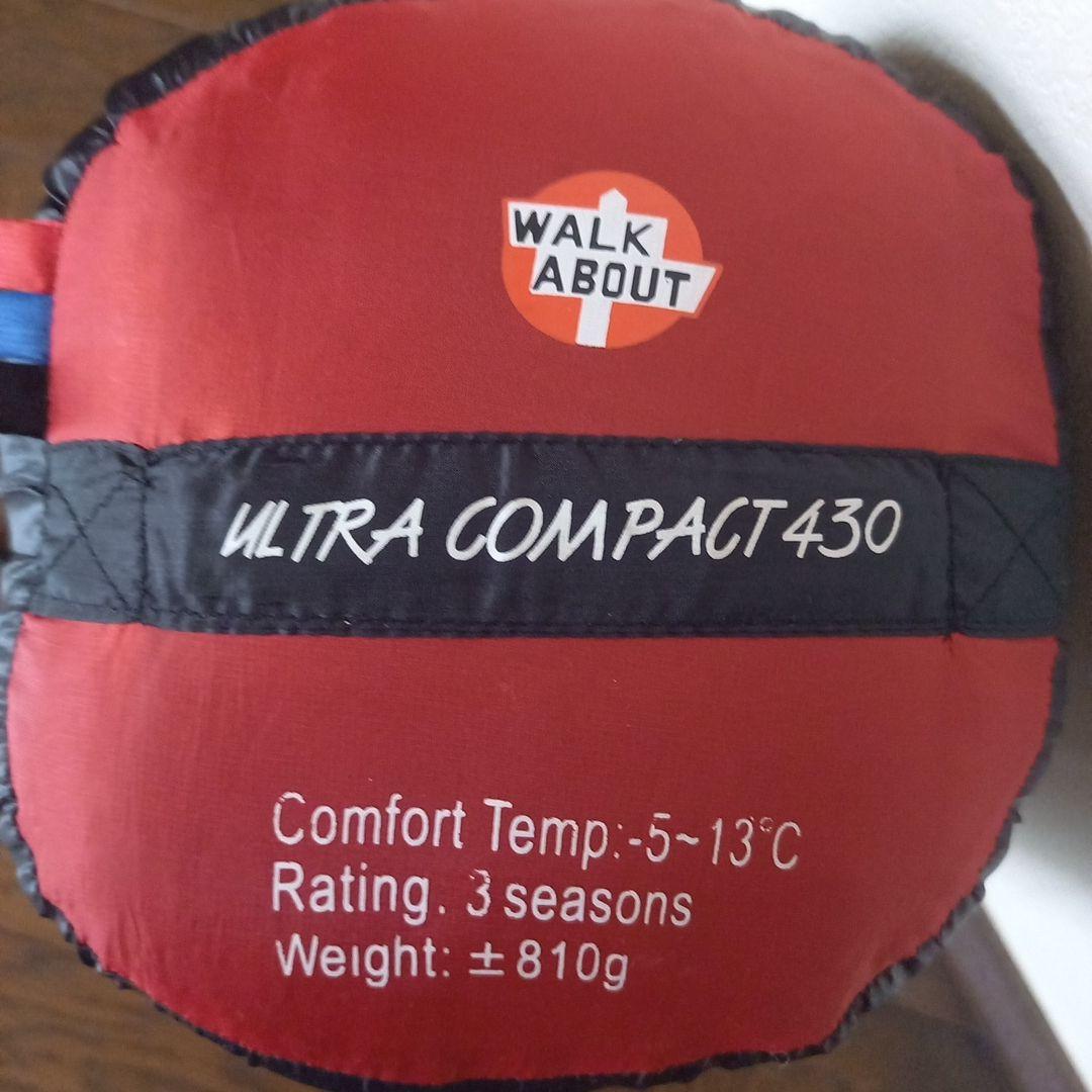 WALK ABOUT　ホワイトグースダウン　寝袋　ウルトラコンパクト