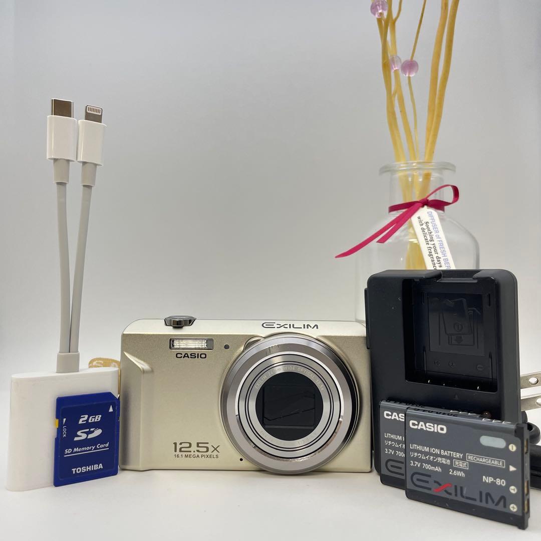 美品✨CASIO EXILIM EX-ZS150✨動作確認済 スマホ転送OK♪