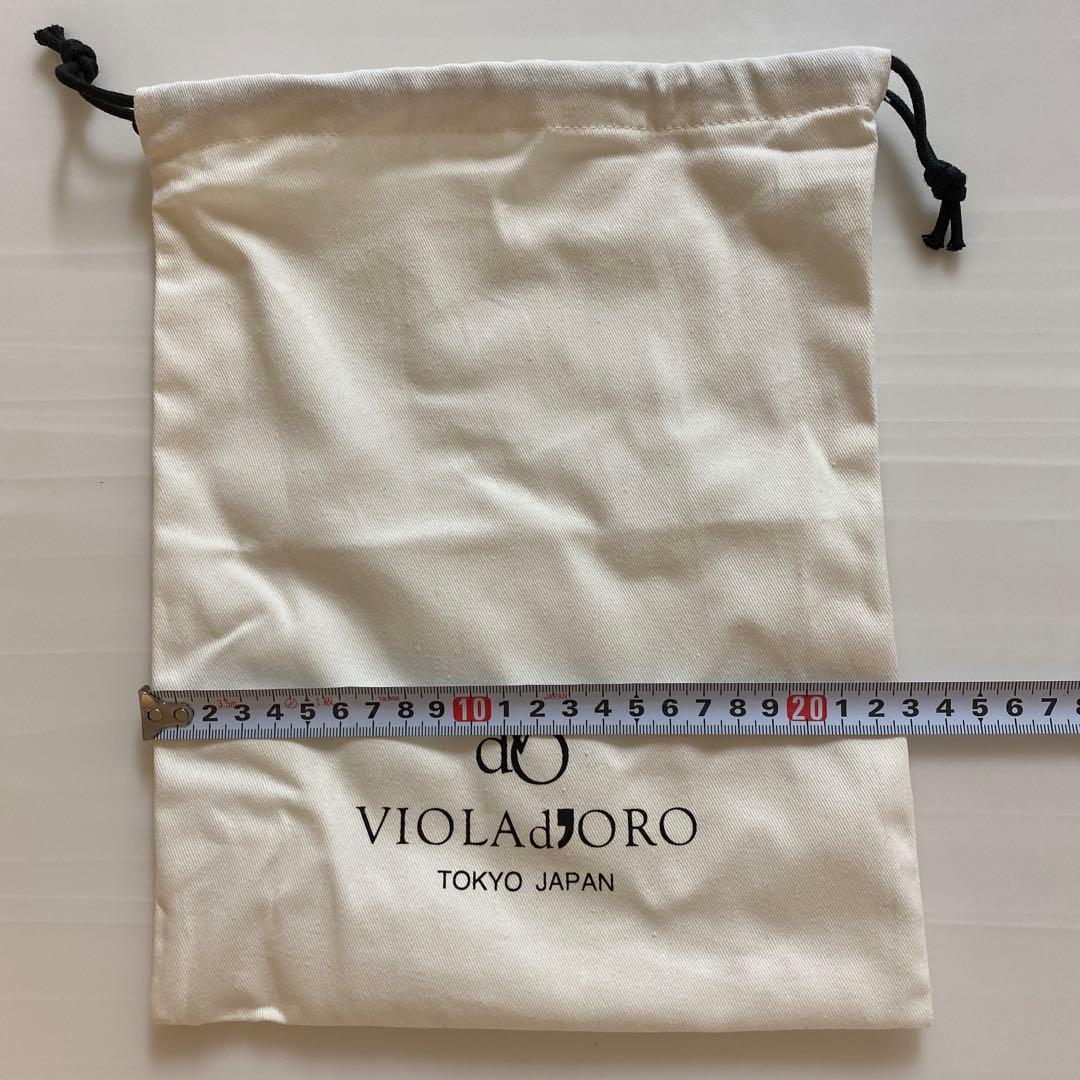 新品未使用　ヴィオラドーロ　レザーポケットかごバッグ (エコバッグ付き)