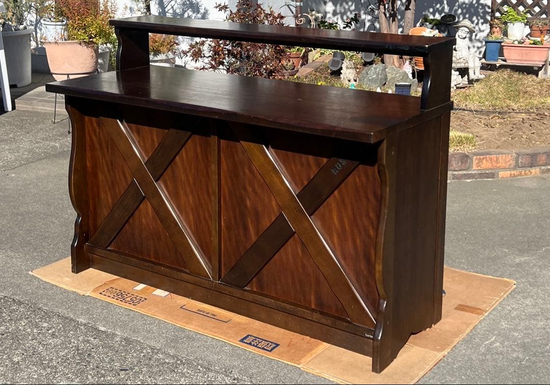 シュンスケカリモク家具RUSTICルスティックカウンターテーブルカントリー