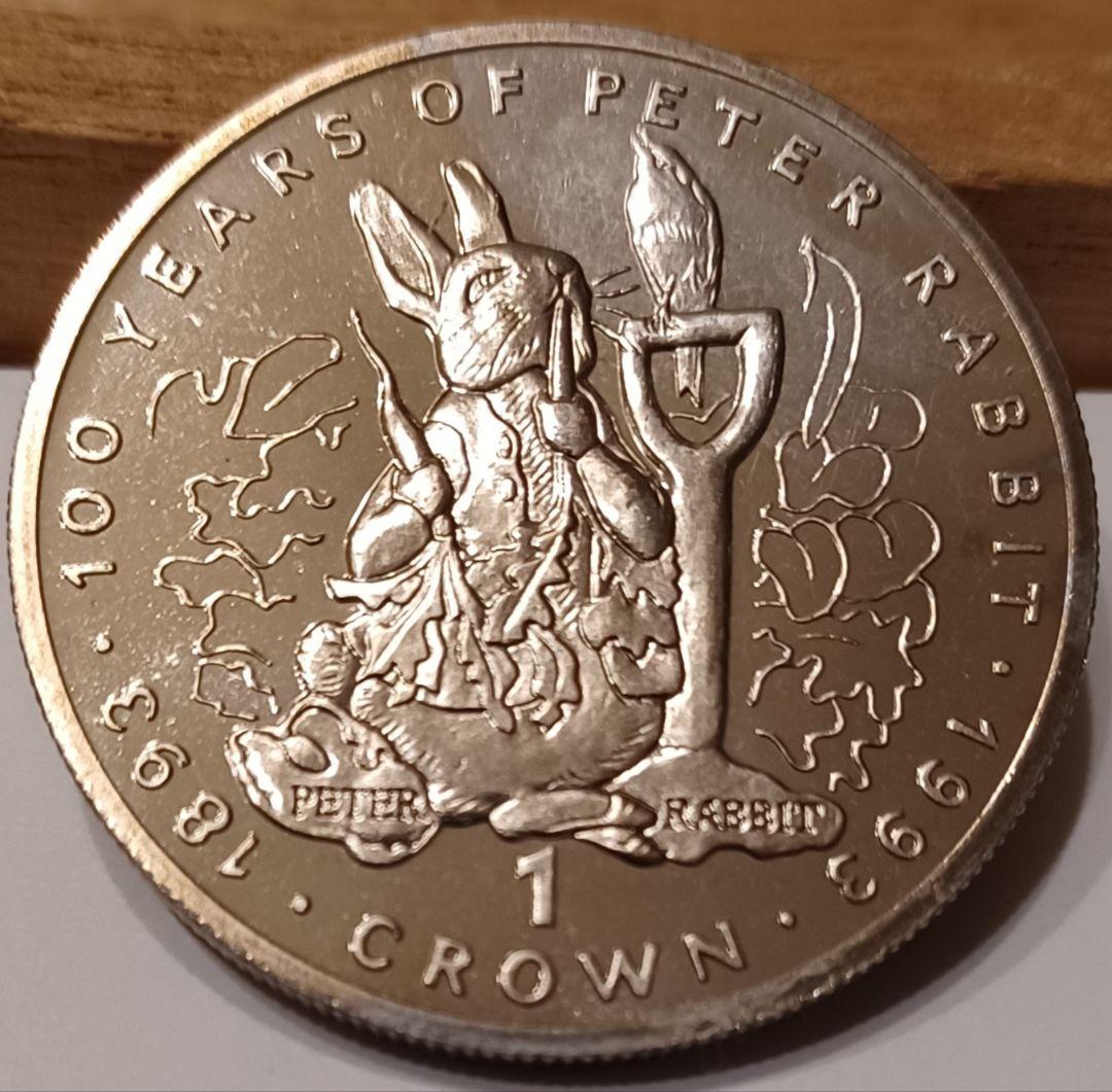 ピーターラビット誕生100周年記念 1993年 1クラウン 大きめの白銅貨6点