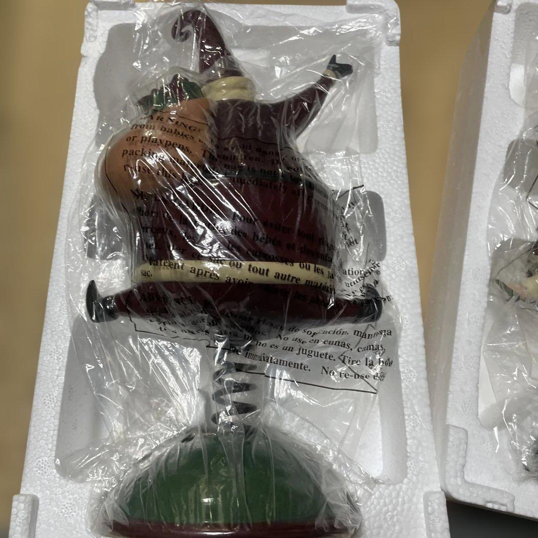 サンタクロース スプリング人形 置物 2体セット