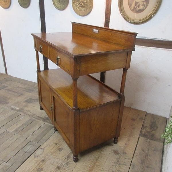 イギリス アンティーク 家具 1921年 サイドボード ダムウェイター 6173