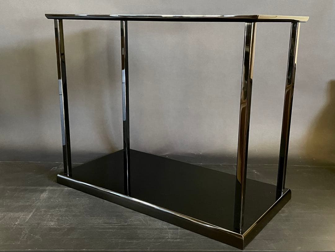 割引‼️【超美品】「母」 茶平 一斎 真台子 真塗 台子 共箱 黄布 (26F②)