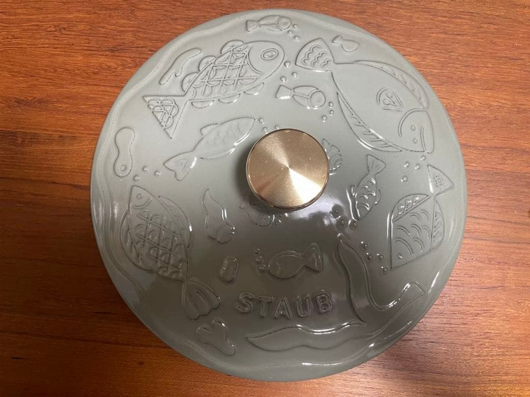 ストウブ　ミナペルホネン　ラウンド オーシャン　ユーカリ 20 cm