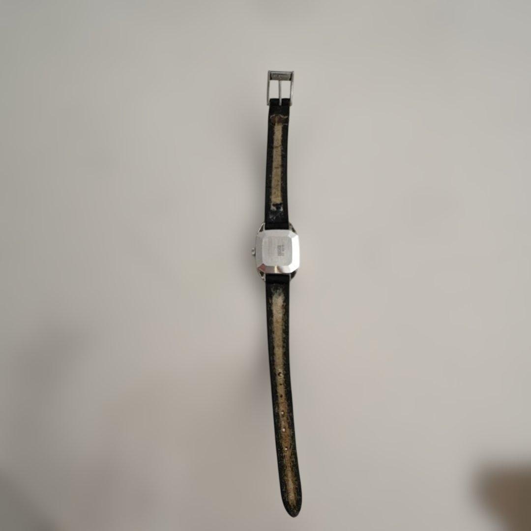 美品 18KWG SEIKOセイコー アンティークレディースレザーバンド 腕時計