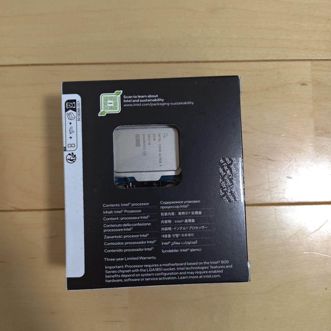 t*o様 【新品・未開封】Intel Core Ultra 7 265K CPU