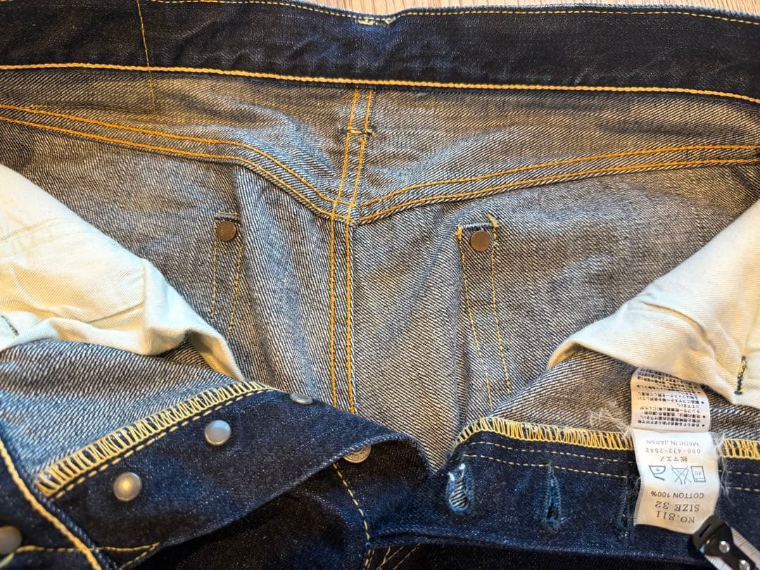 ETERNAL エターナル 811 赤耳セルビッジ デニム W32 マエノ