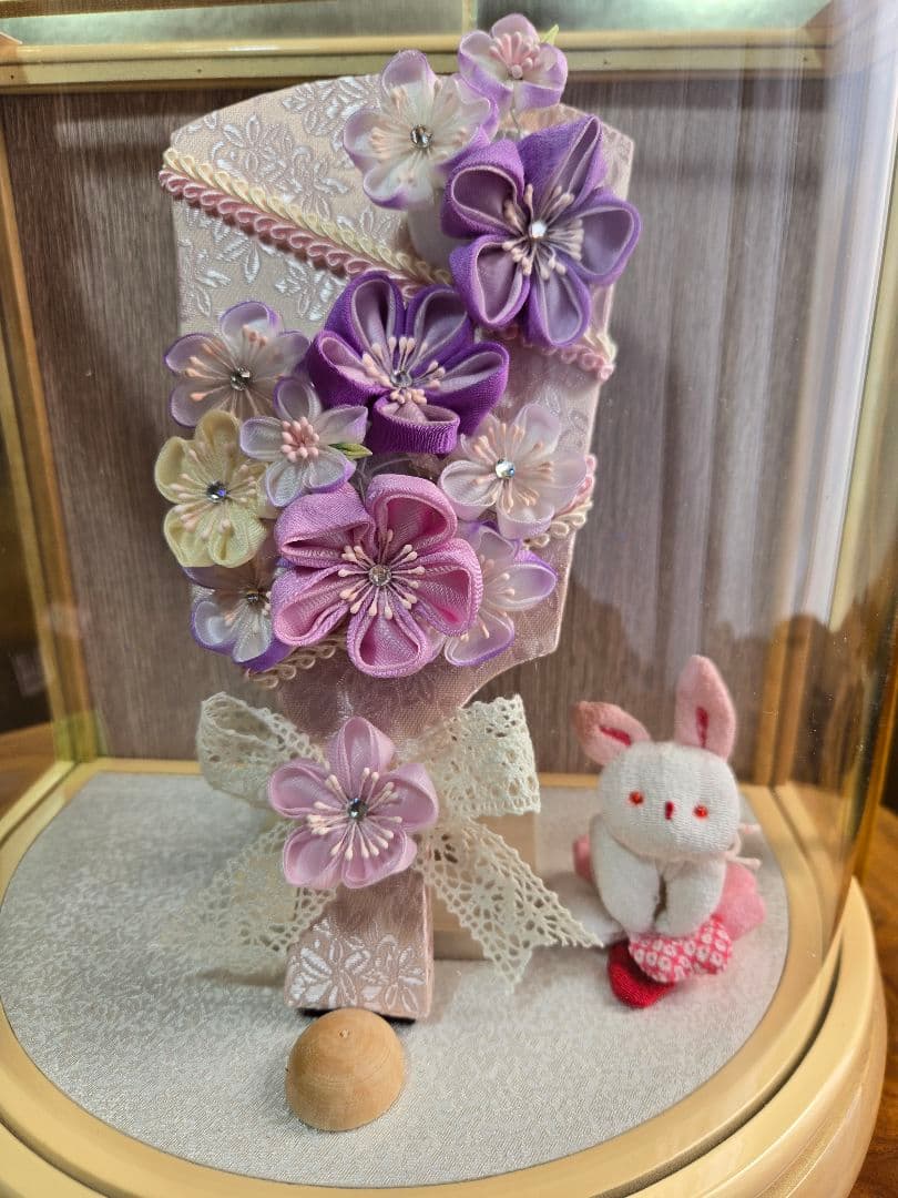 【一点限り】正月飾り　羽子板　ケース飾り　H61