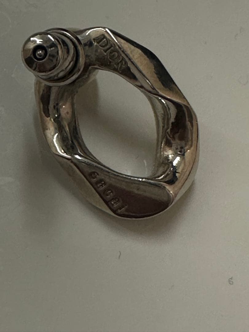 DIOR AND SACAI☆ピアス 真鍮ディオールサカイコラボ パール　ロゴ