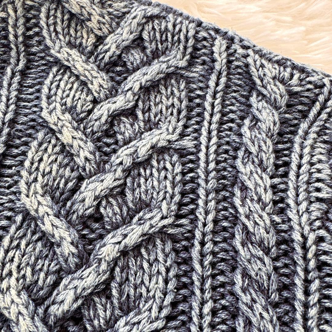 デニムアンドサプライ　ラルフローレン　ケーブルニット　メンズ　L 美品　セーター