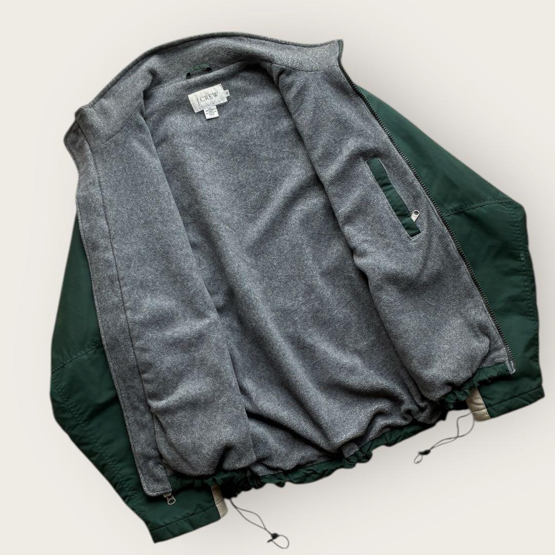 00's J.CREW ナイロンジャケット フリースライニング