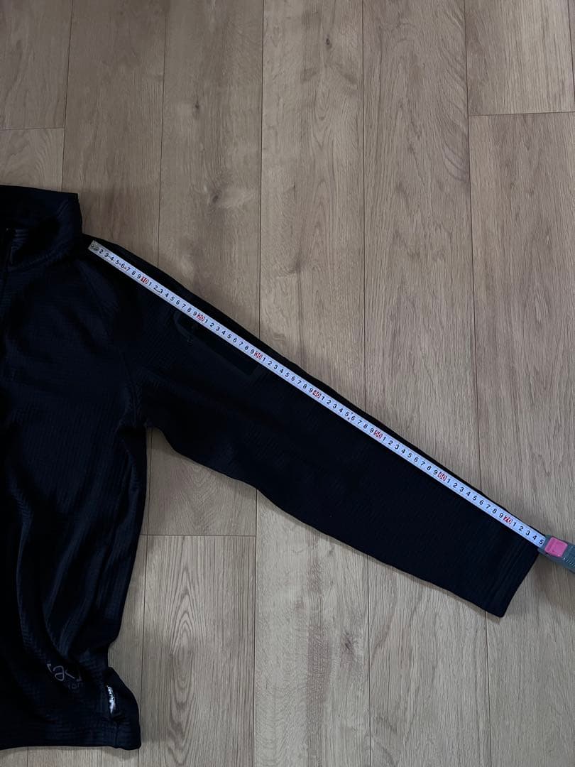 美品　Burton [ak] フリースミッドレイヤー ブラック ハーフジップXL