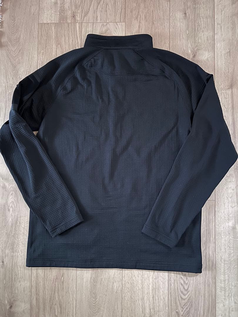 美品　Burton [ak] フリースミッドレイヤー ブラック ハーフジップXL