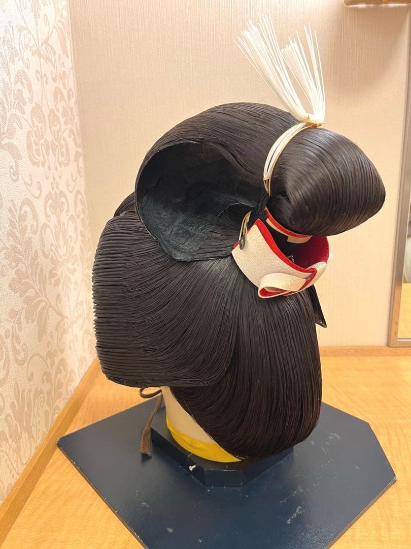 【人毛 日本髪かつら 小サイズ】花嫁和装 婚礼 舞踊 練習用 軽量 平成期