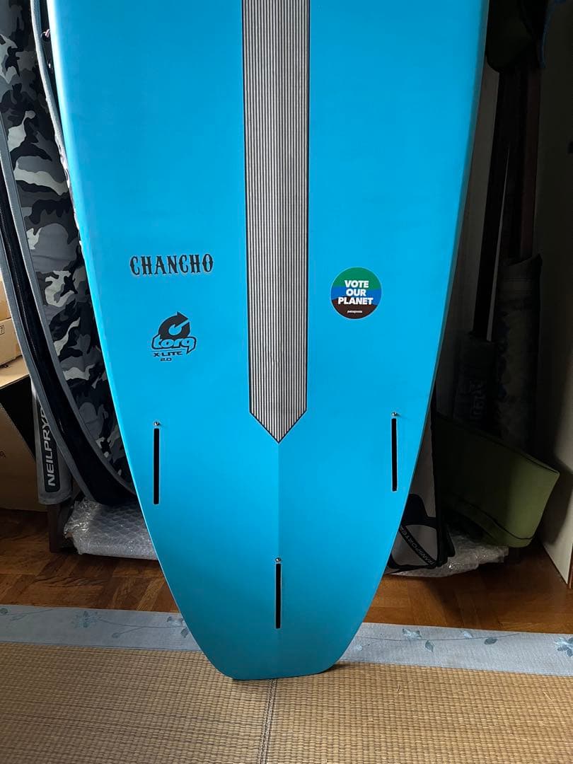 アルメリックサーフボード。chancho7.6Blue美品