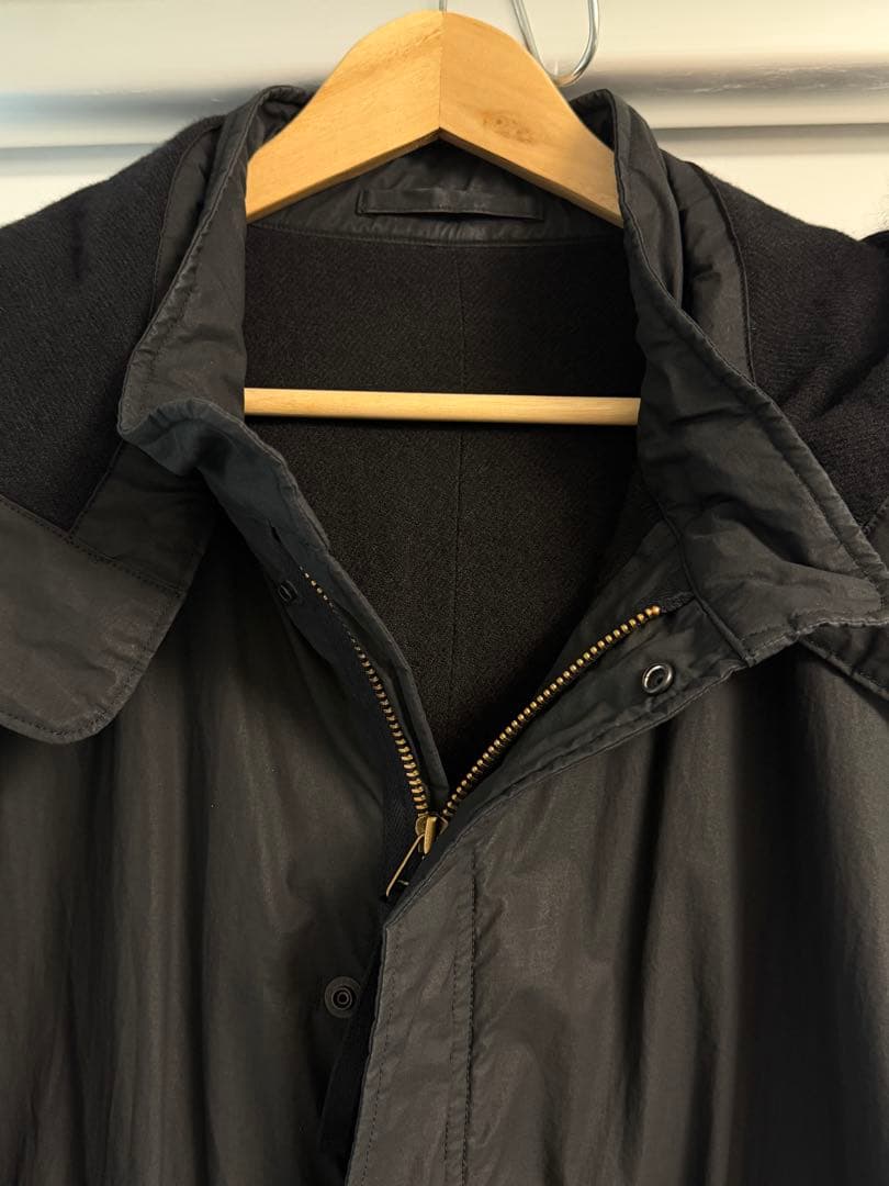 COMOLI コットンナイロン ミリタリー フーデッドコート 2