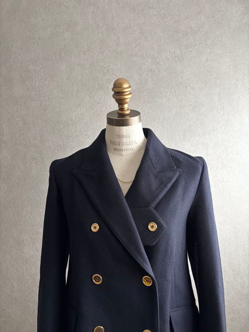 美品　PATOU パトゥ　ICONIC ダブルブレストジャケット　ネイビー　34