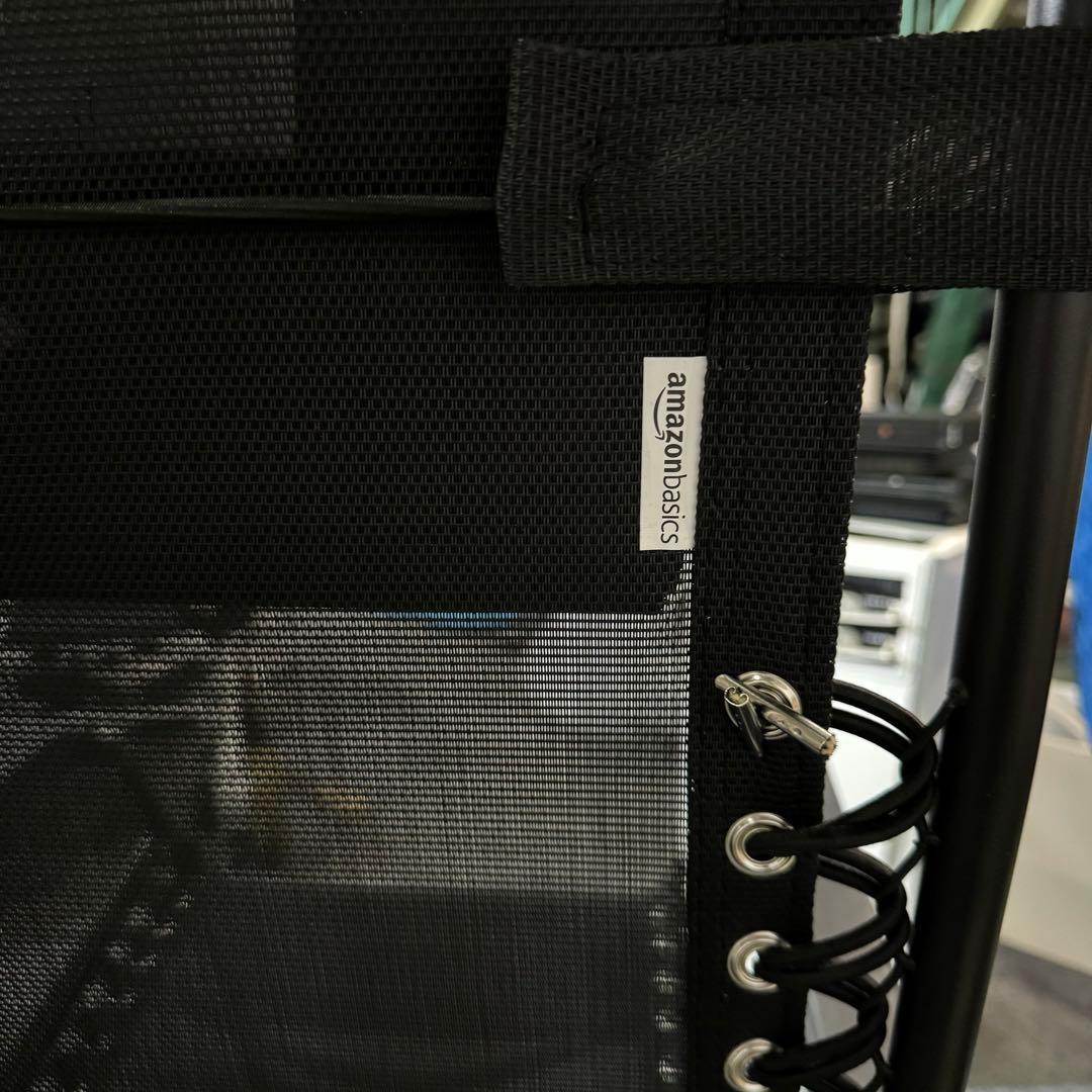 ゼログラビティ 折りたたみ式 リクライニングチェア ガーデンチェア ブラック