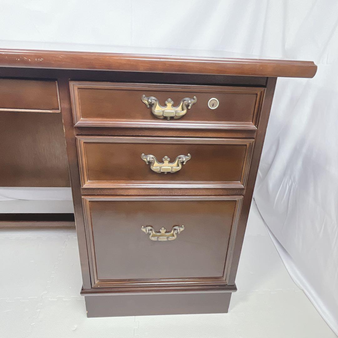 Karimoku カリモク 書斎机 デスク コロニアル ブラウン