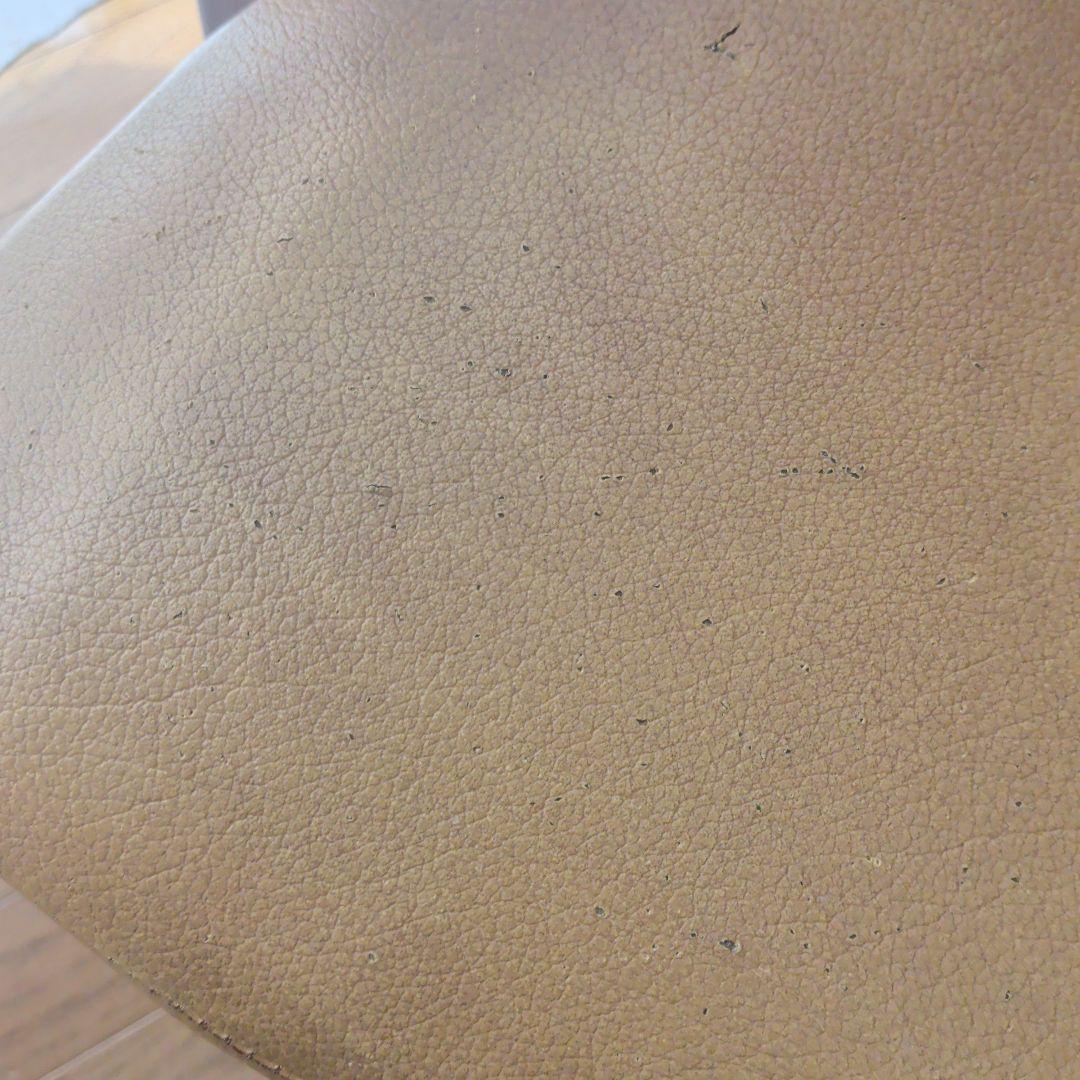 ブラウンレザー調 1人掛けソファ