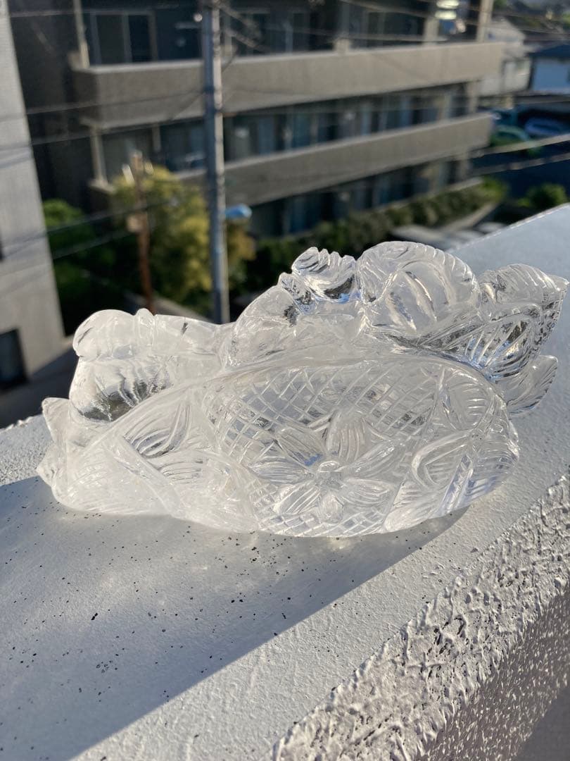 【最高品質】ヒマラヤ水晶ガネーシャ涅槃像　パワーストーン　天然石　インテリア