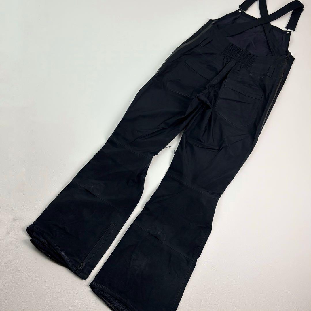 2457【美品】バートン ビブパンツ ゴアテックス スノボウェア 黒 つなぎ