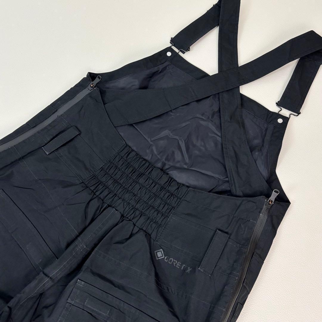 2457【美品】バートン ビブパンツ ゴアテックス スノボウェア 黒 つなぎ