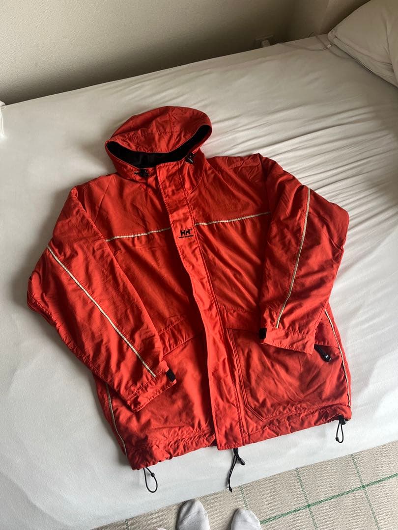 90s 00s HELLY HANSEN 赤 ナイロンジャケット