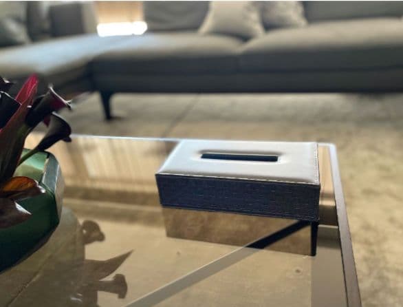 カッシーナ・イクシーレザー ティッシュボックス