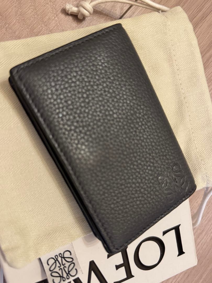 LOEWE ソフトグレインカーフ アナグラム ビジネスカードホルダー 名刺入れ