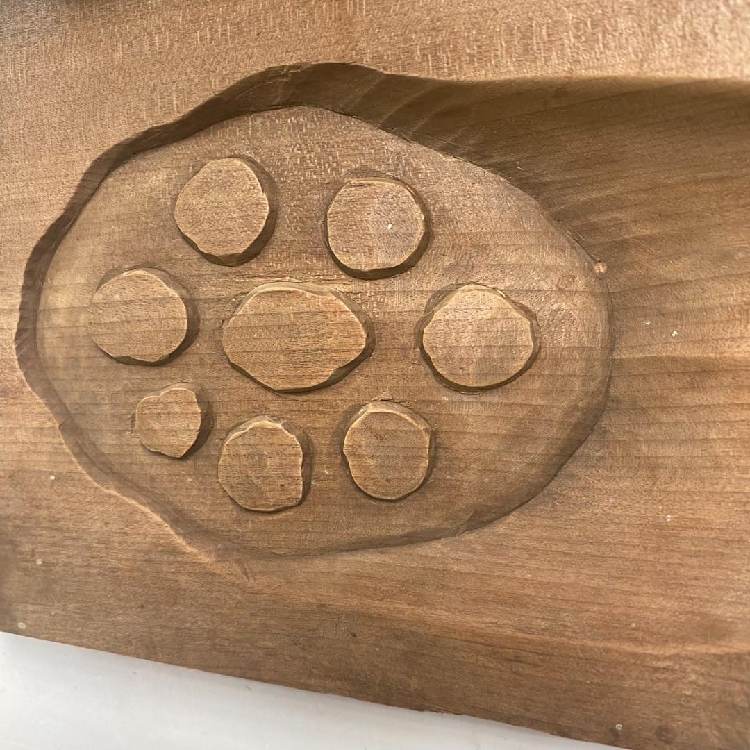 コレクター向け　和菓子道具　木型「蓮根」 3種類セット