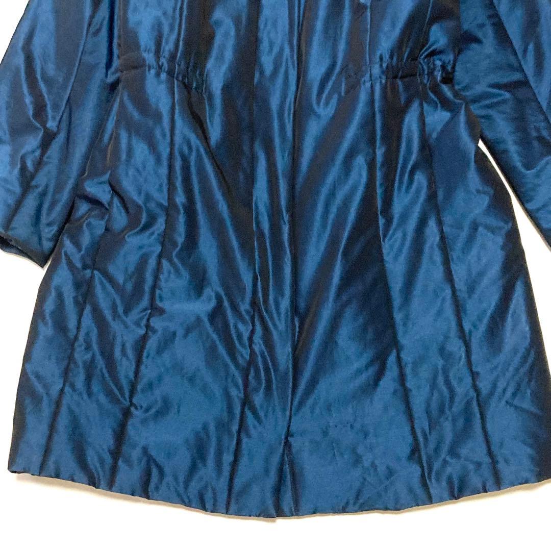 GIVENCHY ジバンシー ドローコード 中綿 フーデッドコート 42 ブルー