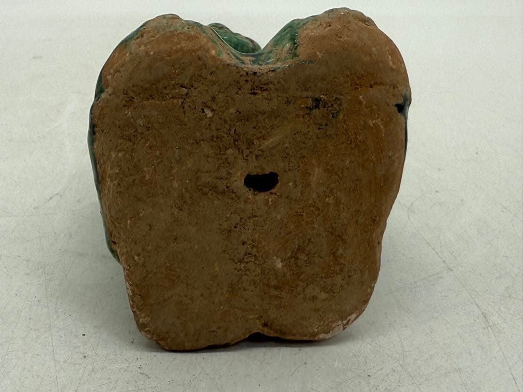 中国　緑釉胡人俑　漢緑釉　高さ約12.6cm 送料込み251022