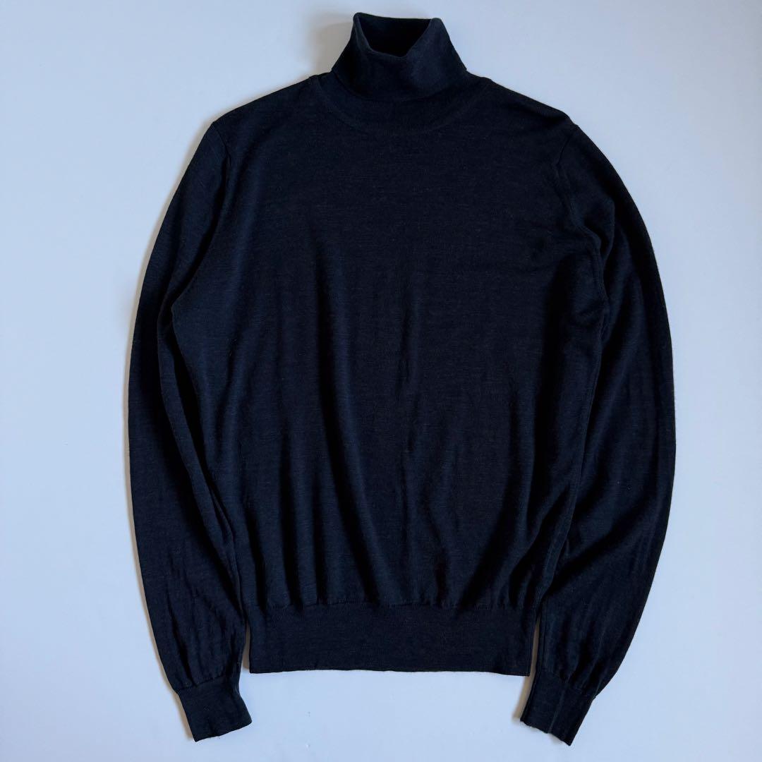JOHN SMEDLEY ジョンスメドレー タートルネックウールニット S