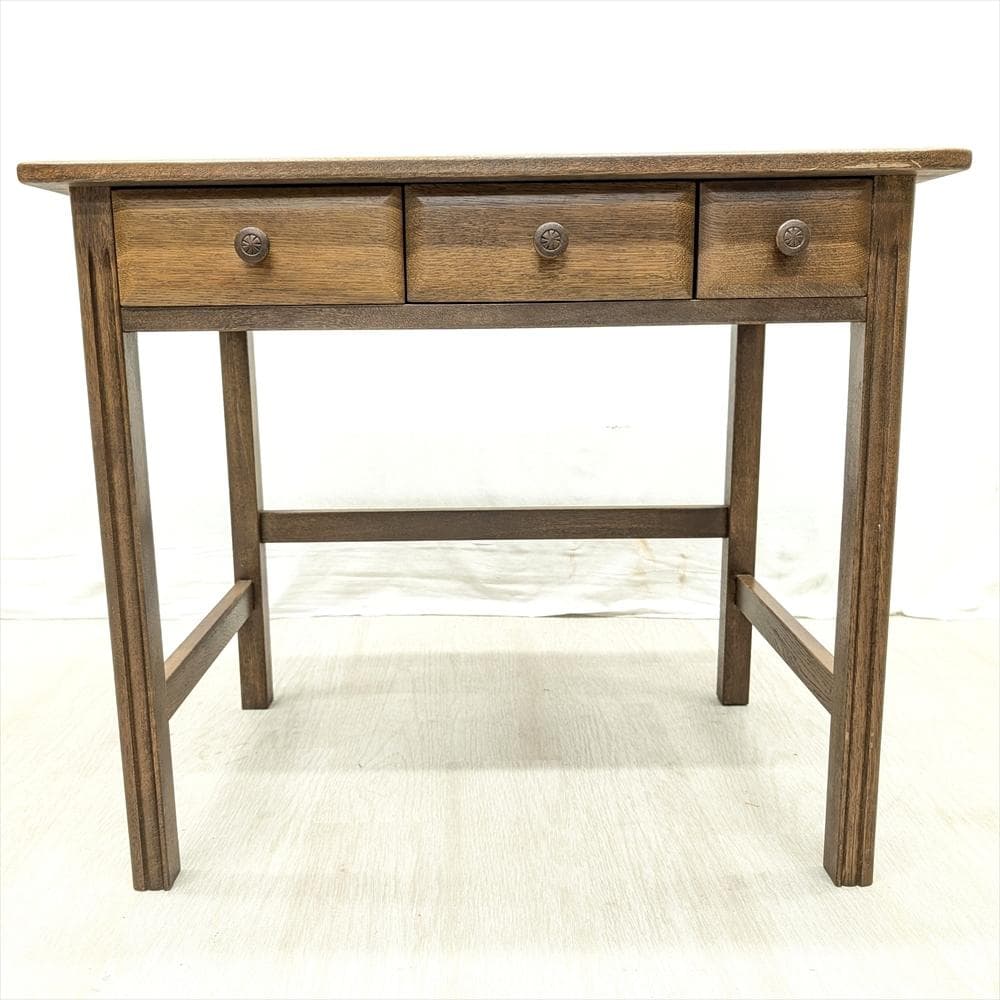 美品　山室家具製作所　旭川家具　エスポアール　楢 ナラ材　机　デスク　作業台