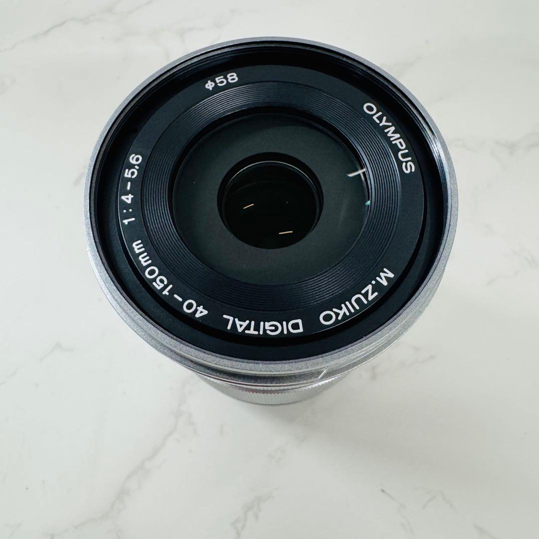 美品 OLYMPUS M.ZUIKO DIGITAL 40-150mm望遠レンズ