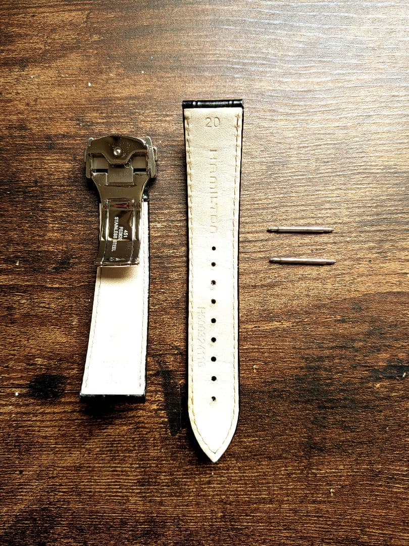 ハミルトン 純正レザーベルト 20mm