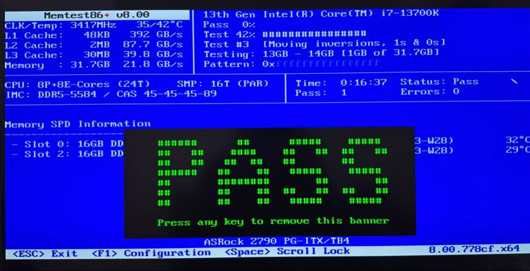 【美品】Crucial DDR5-5600 32GB KIT 16GB2枚組