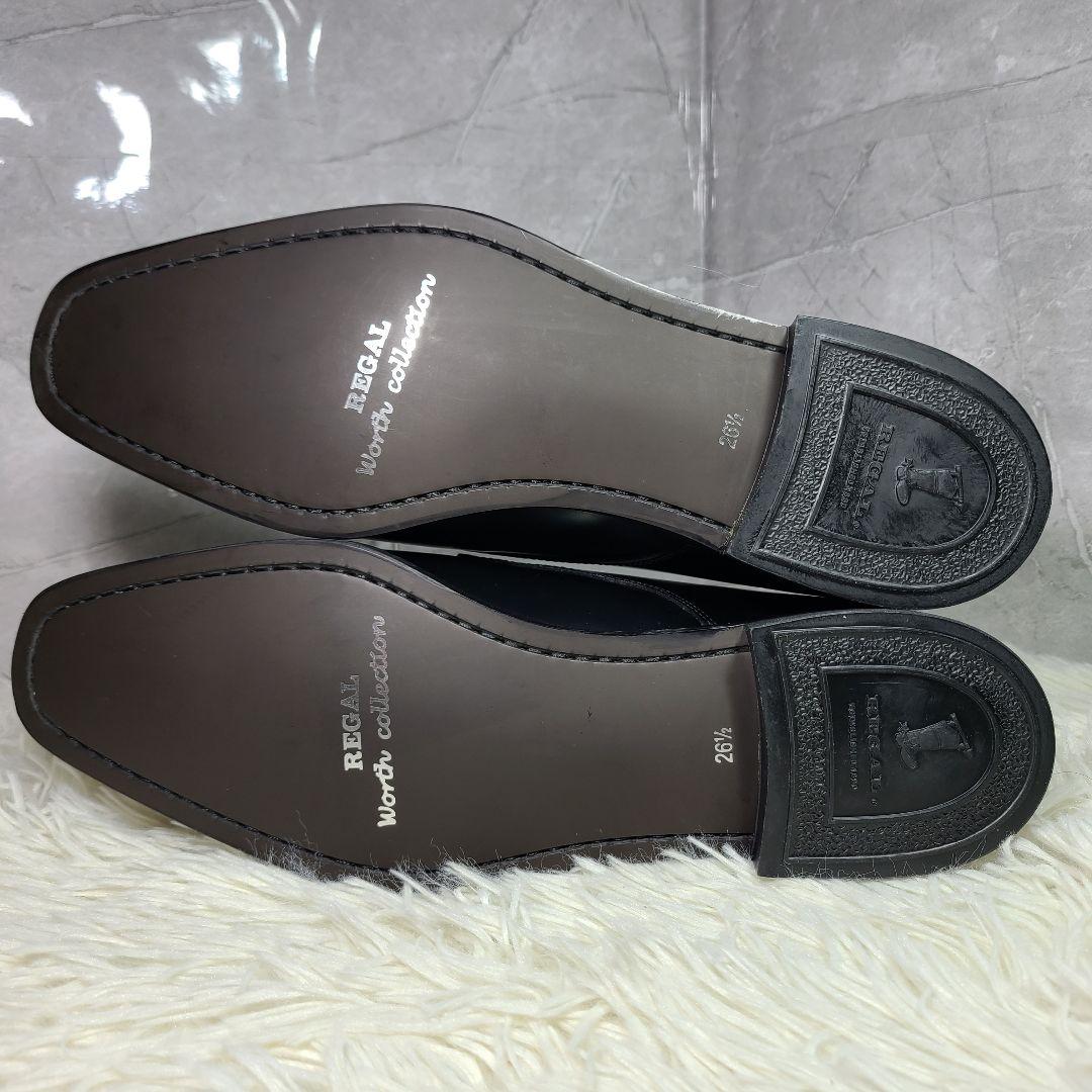 新品【REGAL】リーガル　V200　プレーントゥ　ビジネスシューズ　ブラック