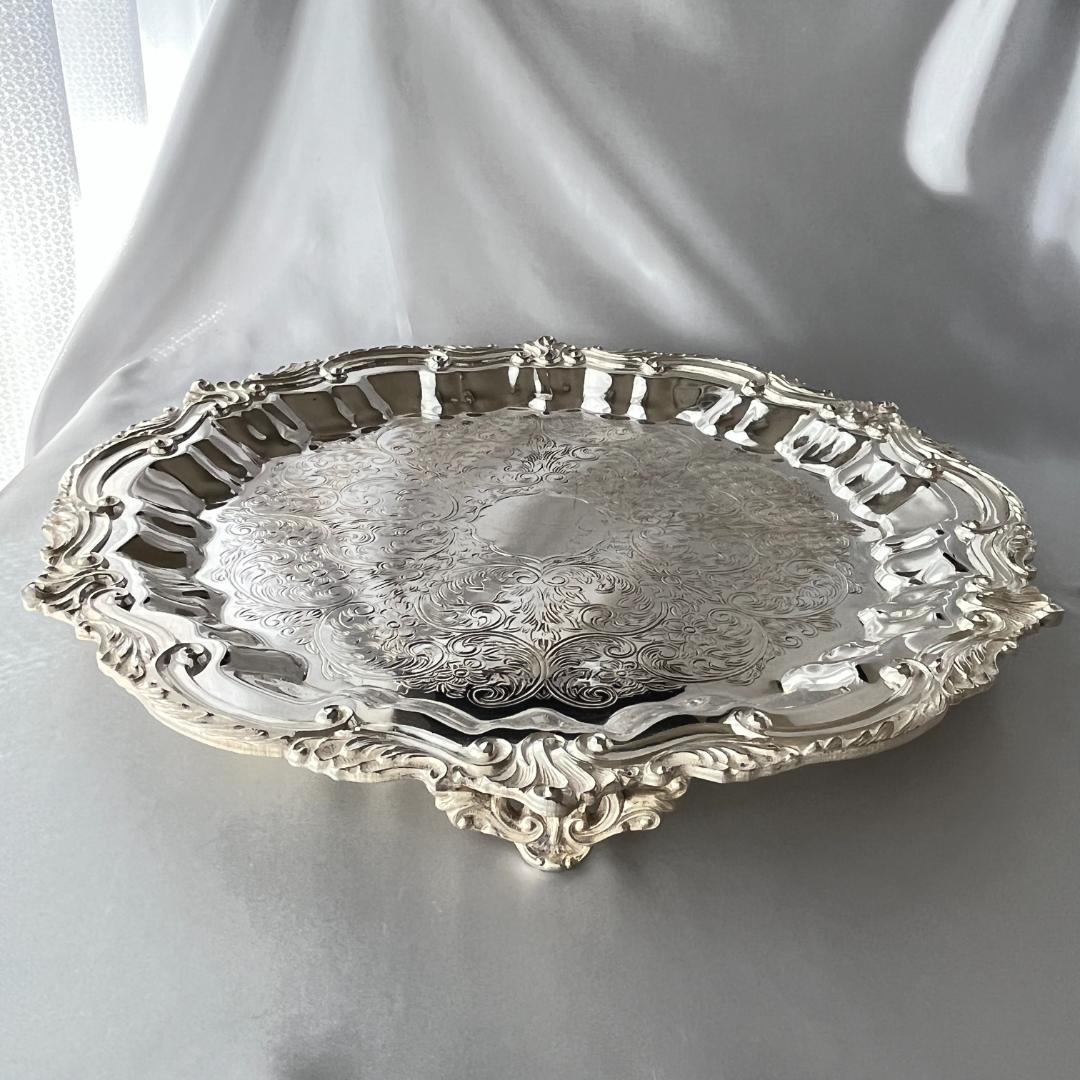 【チッペンデール】 サルヴァ / ギャラリートレー 40cm 大型