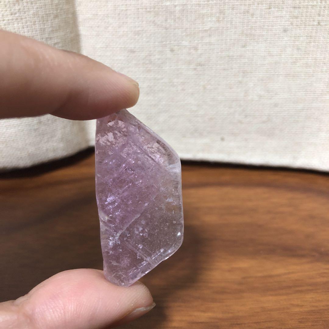 クンツァイト 原石 タンブル