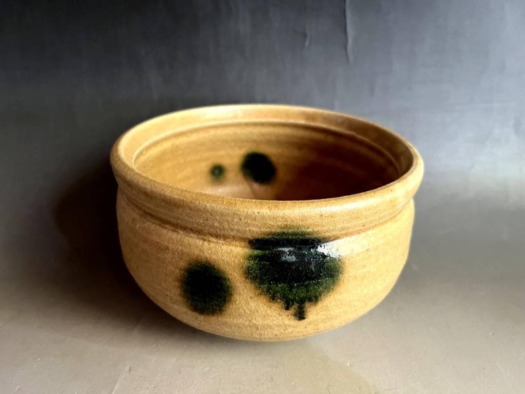 建水■八久保窯「曽我伯庵」黄瀬戸 士岐市泉町定林寺 はちくぼかま 時代物骨董■