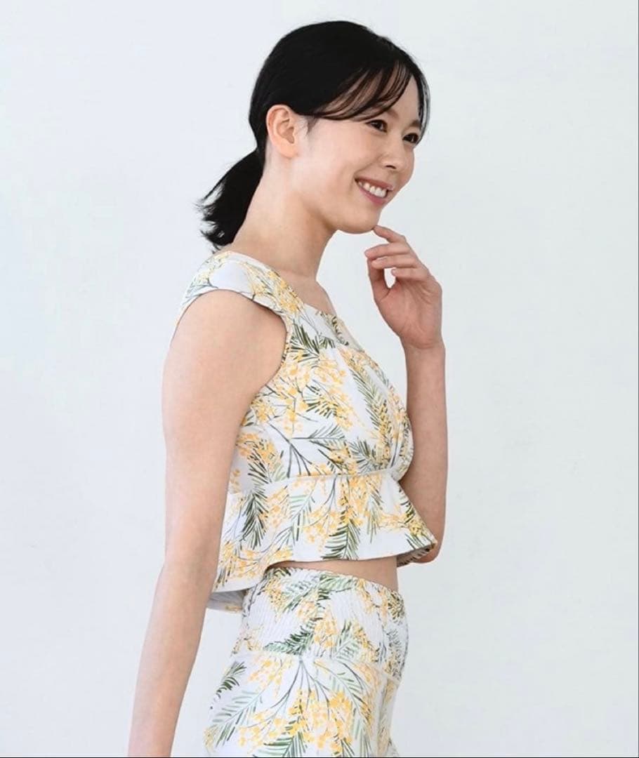 SUKALA ラバ フラワー ヨガウェア上下セット　【ミモザ】サイズＬ